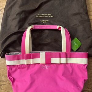 Kate Spade Fuchsia and Cream Tote Bag